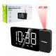 10. GREENBLUE DIGITAL-LED-ALARMRADIO MIT GREENBLUE-PROJEKTOR, FM-RADIO, ALARM, UHR 12/24, USB-NETZTEIL 5V DC + CR2032 GB172