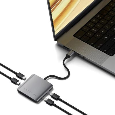 6. Satechi - Hub - mit Stromversorgung - 4 x USB-C 3.2 Gen 2 - Desktop-Computer