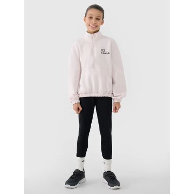 3. Mädchen Sweatshirt ohne Reißverschluss, ohne Kapuze 4F 4FJRSS25TSWSF2058-12S