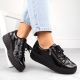 11. Rieker W N2501-00 schwarze Keilschuhe