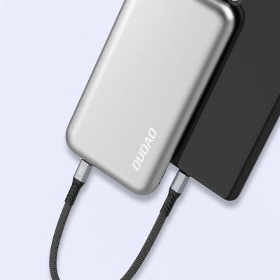 8. Dudao L10C USB-C – USB-C PD-Kabel 100 W 5 A 0,23 m – Schwarz