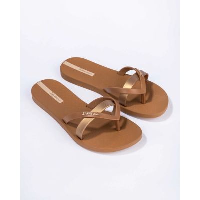 3. Ipanema Kirei Damen-Flip-Flops, modisch und bequem, braun für den Strand