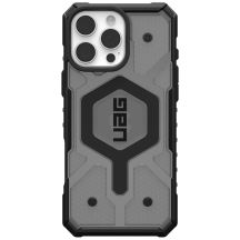 UAG Pathfinder Clear Magsafe Schutzhülle für iPhone 16 Pro Max, kompatibel mit MagSafe (ash)