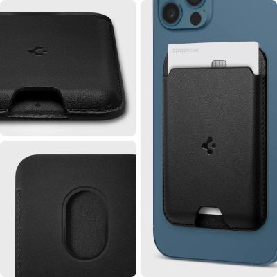 10. Spigen Valentinus magnetische Geldbörse mit MagSafe – schwarz