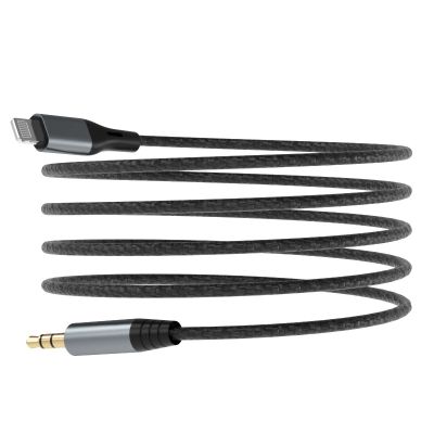 4. Dudao Audiokabel Lightning - Miniklinke 3,5 mm 1 m grau (L11PRO)