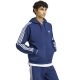 adidas Essentials Fleece-Kapuzenjacke für Herren mit 3 Streifen und durchgehendem Reißverschluss, Marineblau, KY4144