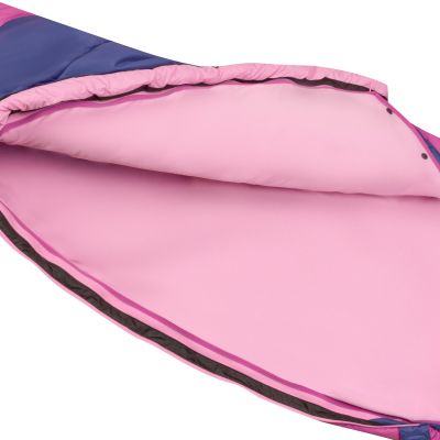 4. Schlafsack Trollkids Femund 3-in-1 malvenrosa/lila blau/Wildrose (695-242)