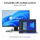 5. UNITEK V1304A Kabeladapter 0,15 m USB Typ-A HDMI + VGA (D-Sub) Grau