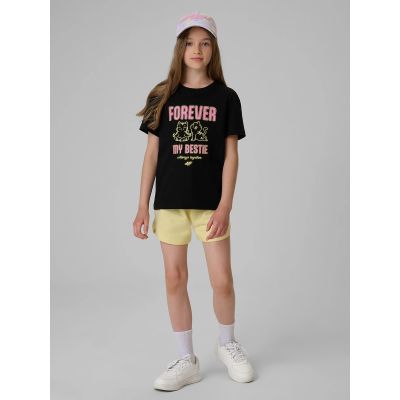 4. Mädchen-T-Shirt mit Aufdruck, regulär, Größe 4F 4FJRAW26TTSHF4240-20S