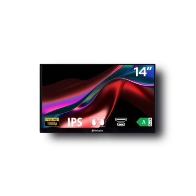 2. Verbatim 49591 Computermonitor 35,6 cm (14") 1920 x 1080 Pixel Full HD LCD-Touchscreen Schwarz