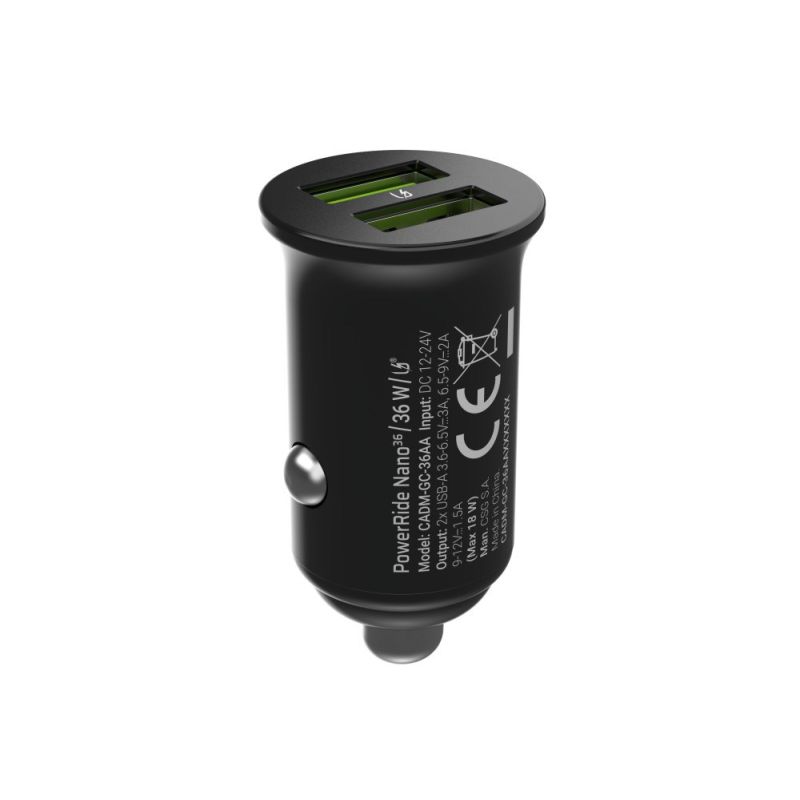 5. GREEN CELL KFZ-LADEGERÄT GC POWERRIDE NANO36 36W 6A 2X USB-A