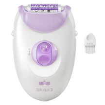 Braun Silk-épil 3 3-000 Epilierer, 20 Pinzetten, Lila, Weiß