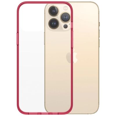 10. PanzerGlass ClearCase antibakterielle, in Militärqualität zertifizierte Hülle für iPhone 13 Pro Max – transparentes Rosa