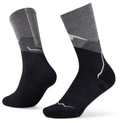 Buff Merino Leichtgewicht Crew Socken LWC1 Graphit S 36/38 Socken