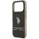 6. US Polo DH und Bottom Stripe Logo MagSafe Hülle für iPhone 17 Pro - Schwarz