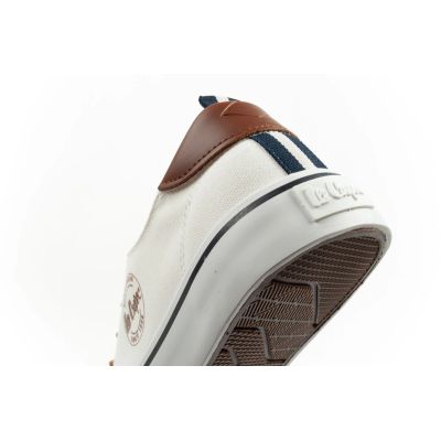 7. Lee Cooper Herren-Sportschuhe, modische weiße Sneaker, bequem