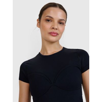 2. Schnelltrocknendes Damen-Yoga- und Pilates-T-Shirt 4F 4FWSS25TFTSF1270-20S