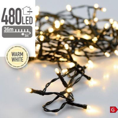 2. WEIHNACHTSLICHTER LICHTERKETTE 480 LED WARMWEISS