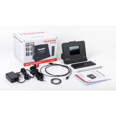 6. TELESTAR TOP 400 schwarzer Multifunktionsradio-HiFi-Adapter