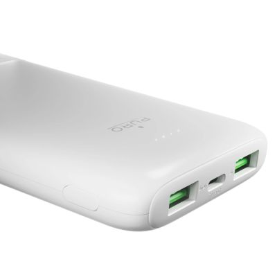 5. Powerbank Puro DAILY 10 PLUS 10000mAh 2x USBA / 1x USB-C 22,5W - weiß