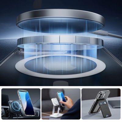 3. ESR Classic Pro Set Halolock MagSafe Hülle für iPhone 16 – transparent