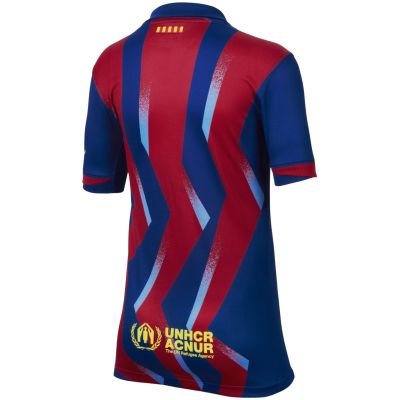 3. Nike FC Barcelona Stadium 25/26 Kinder-Trikot marineblau-rot FZ1307 432