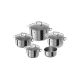 Set mit 5 Zwilling Quadro Töpfen