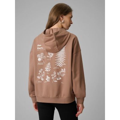 2. Lockerer Damen-Sweatshirt mit Kapuze 4F 4FRSS26TSWSF2836-83S