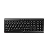CHERRY Stream Kabellose Tastatur Universal RF Wireless + USB QWERTY Amerikanisches/Internationales Schwarz