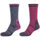 Skechers 2PPK Damen Trail Wollsocken SK41105-5700 Rosa 35-38
