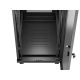 11. 19" 32U 600x1000 schwarzer Stand-Rack-Schrank mit perforierten Türen LCD Lanberg (Flat Pack)