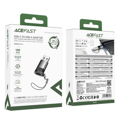 7. Acefast J8 USB-C-auf-USB-A-Adapter – Grau
