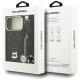 10. Karl Lagerfeld Big Strap Choupette Metal Logo MagSafe Hülle für iPhone 17 Pro Max – Schwarz