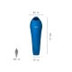 4. MILLET Baikal 750 Langer Schlafsack Blau