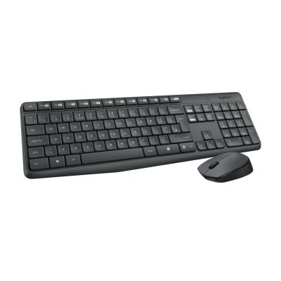 2. Logitech MK235 Kabellose Tastatur + Maus, Grau