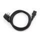 3. GEMBIRD PC-186-VDE Kabel (C13 / IEC C13 / IEC 320 C13 - Schuko; 1,8 m; schwarz)