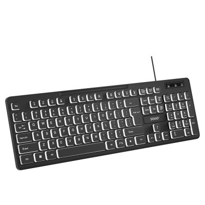 SAVIO KABELGEBUNDENE TASTATUR MIT LED-HINTERGRUNDBELEUCHTUNG KB-04