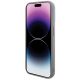 5. Guess Pailletten-Schriftzug-Metallgehäuse für iPhone 15 Pro – Silber