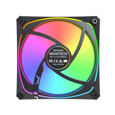 6. Montech RX120 PRO Computergehäuselüfter 12 cm Weiß 3 Stück.