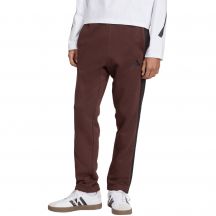 Herren adidas Essentials 3-Streifen Fleecehose Braun JX0713