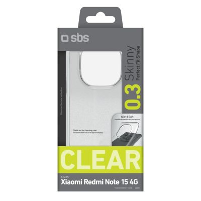 2. SBS Skinny Cover für Xiaomi Redmi Note 15 4G – transparent