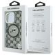 8. Karl Lagerfeld IML Monogram Karl & Choupette Head MagSafe Hülle für iPhone 16 Pro – Schwarz