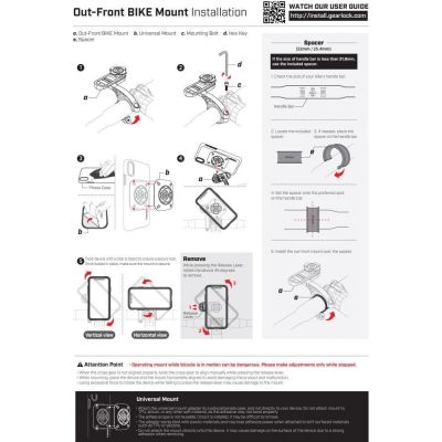 3. Spigen Gearlock MF100 Fahrradvorbauhalterung – schwarz