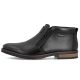 3. Schwarze Herren-Ankle-Boots aus Leder mit Reißverschluss, Rieker 14656-00