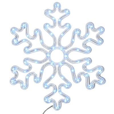 2. DEKORATIVER HÄNGE-SCHNEEFLOCKE 31,5 x 36 CM 60LED RGB TIMER USB