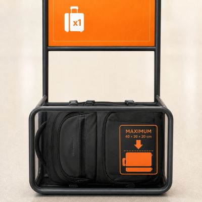 23. Wozinsky WPW-20L Reiserucksack mit Laptopfach, 40 x 20 x 25 cm, für Gepäckaufbewahrung – Schwarz