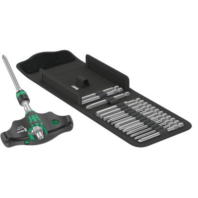 7. WERA T-Ratschen-Bit-Set 1/4" 17-teilig im Koffer KRAFTFORM KOMPAKT 400 RA SET1