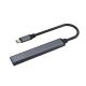 5. SAVIO Hub USB-C – 3 x USB-A 2.0, 1 x USB-A 3.0, Grau, AK-71