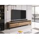 3. NORD TV-Schrank 185 cm Wotan Eiche/Anthrazit