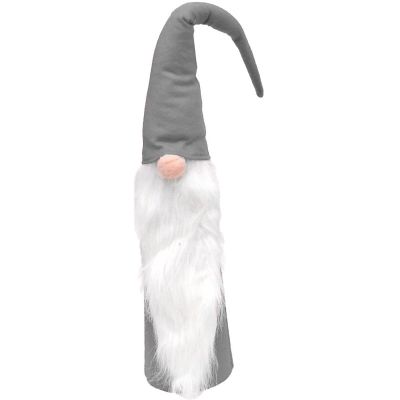 13. Set aus grauen Deko-Weihnachtsmännern, 60, 70, 80 cm